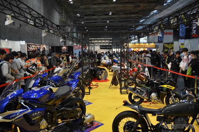 2017年の大阪モーターサイクルショーは過去最大の展示面積で、過去最高の来場者を目指す(写真は2016年風景)