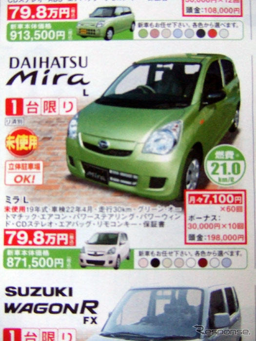 【新車値引き情報】足代わりの軽自動車、22万円引き