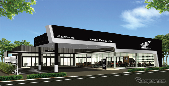 2018年4月からスタートするホンダ国内二輪フラッグシップ『Honda Dream』店のイメージ