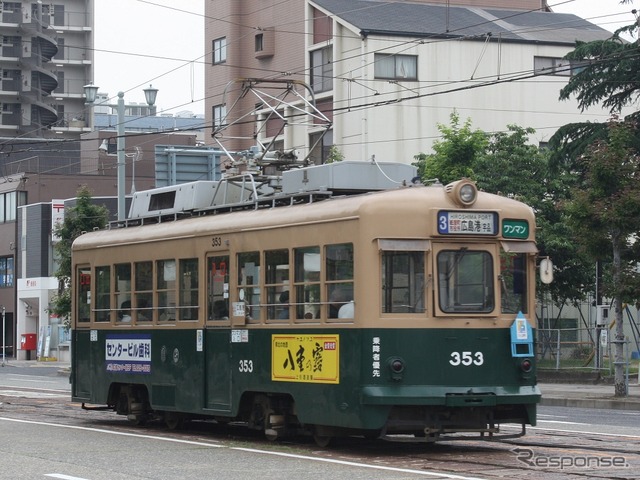 広島電鉄は国交相に上限運賃の変更を申請。老朽化した車両の更新などを目指す。