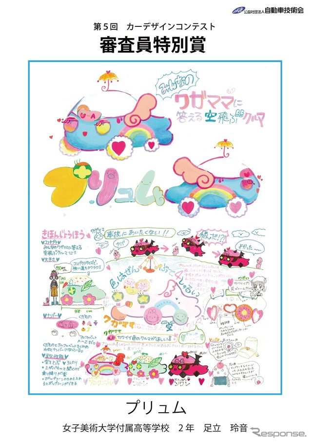 審査員特別賞 プリュム 女子美術大学付属高等学校2年 足立玲音さん