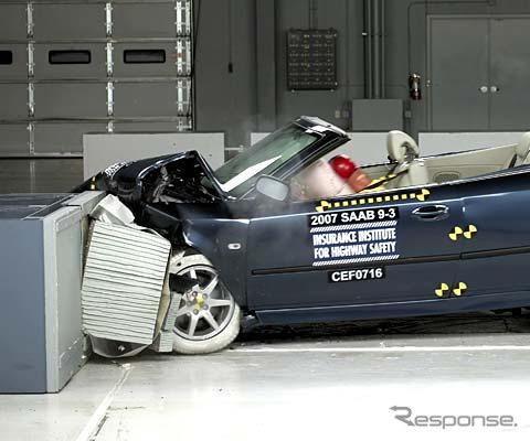 サーブ 9-3 コンバーチブルに安全賞…IIHS