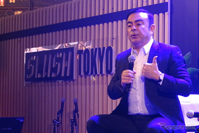 日産自動車のカルロス・ゴーン社長（Slush Tokyo 2017）