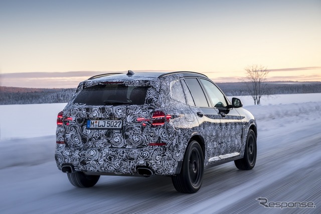 BMW X3次期型の開発プロトタイプ車