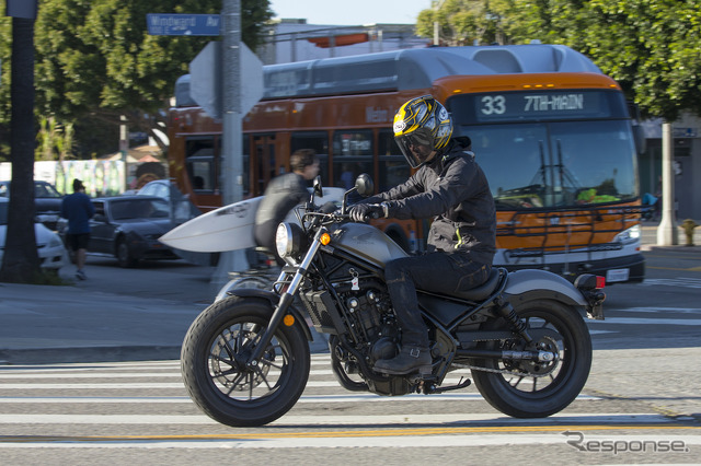 カリフォルニア・ロサンゼルスにておこなわたホンダの『レブル500』と『レブル300』のメディア向け試乗会。