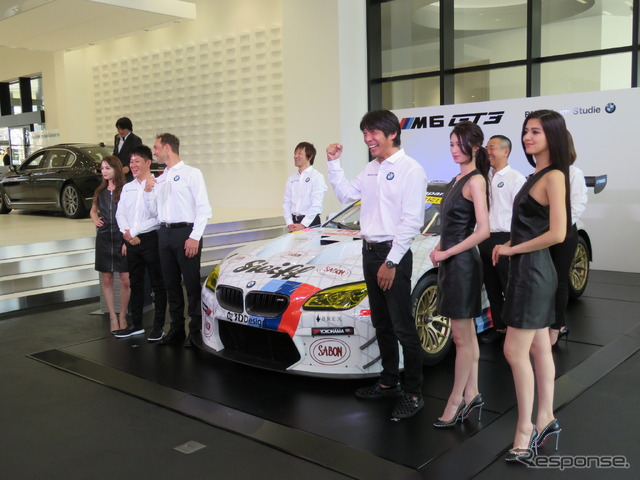 BMW Group Tokyo Bayで実施された「BMW Team Studie」の今季体制発表会。