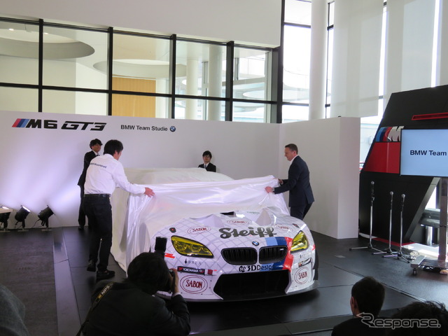 6日に「BMW Group Tokyo Bay」で実施された今季体制発表会の模様。