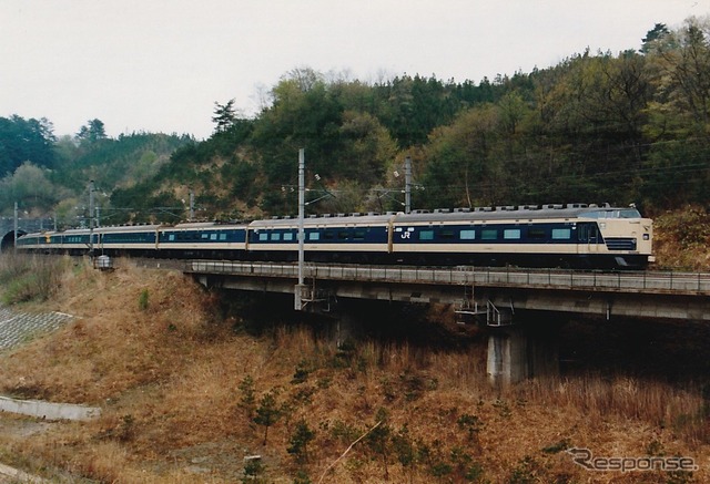 1990年5月3日、羽後境~峰吉川?、下り「あけぼの81号」