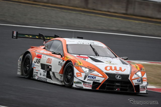 GT500クラス予選8位扱いとなった#36 LC500。