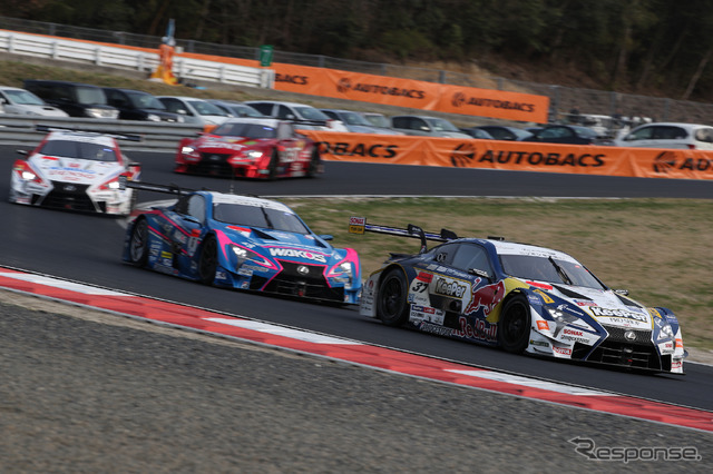 #37を先頭に、レクサスLC500が1-2-3-4-5-6フィニッシュを達成。