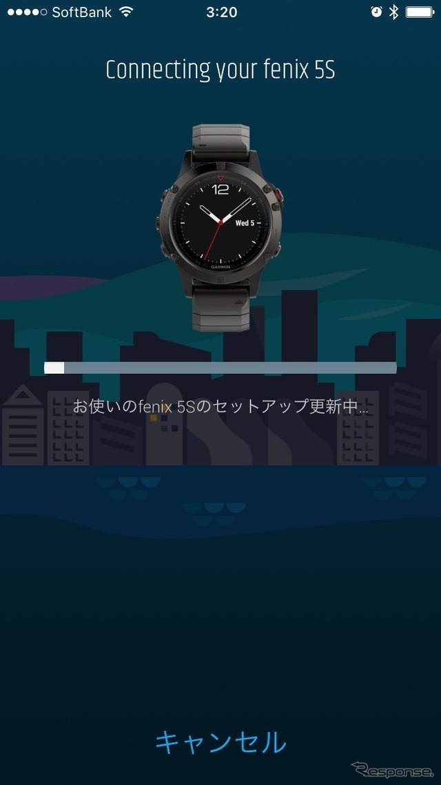 セットアップはスマホのGarmin Connect Mobileかパソコンのgarminconnect.comと同期させて行う