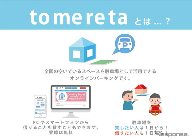 オンラインパーキング「トメレタ」