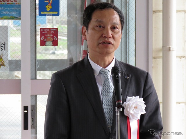佐川急便の内田取締役はトラック運転手の労働環境改善などへの期待感を語った。