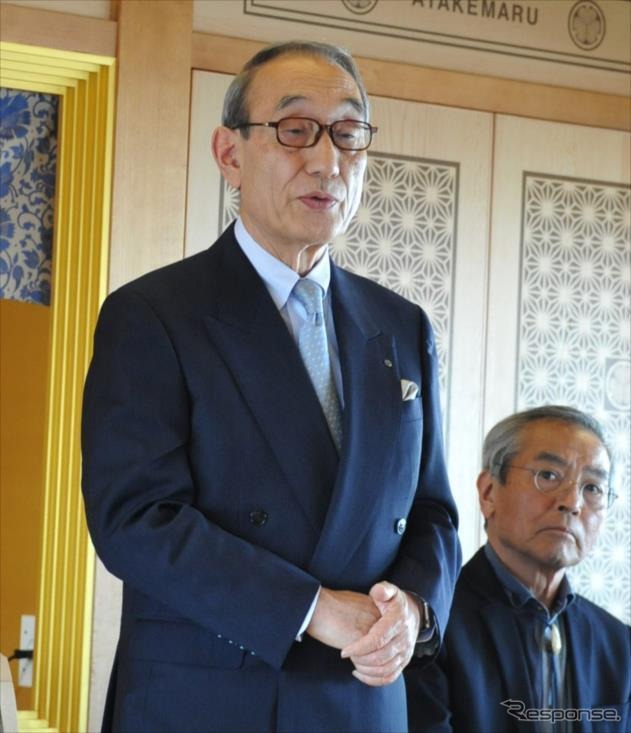 大名庭園民間交流協議会の代表幹事・小嶋光信氏(両備グループ会長兼CEO)