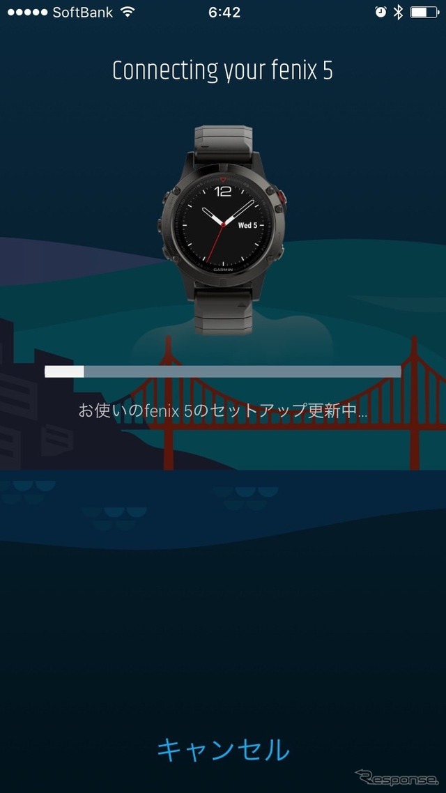 スマホにGarmin Connectアプリをインストールしたら、まずはデバイスとペアリングさせる