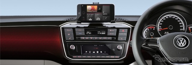 VW roof up! ダッシュパッド:ピクセルレッド、ダッシュボード:ブラック/グレー