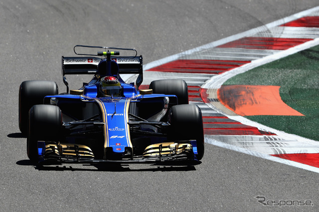 ザウバー(4月29日、F1ロシアGP予選)。ザウバーは現在、フェラーリからパワーユニットを供給されている。 (c) Getty Images