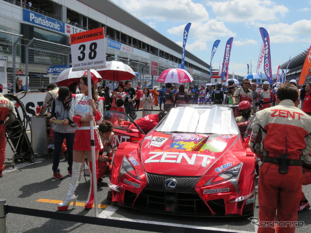優勝した#38 LC500。