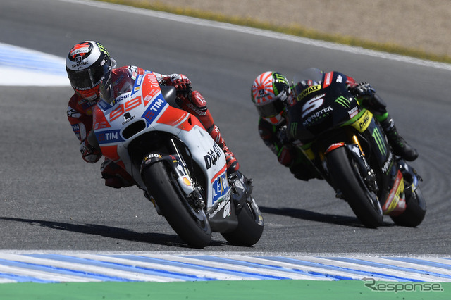 MotoGP第4戦スペインGP MotoGPクラスで3位入賞を果たしたロレンソ(Ducati)。