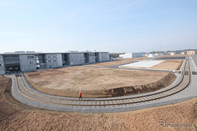 東大生産技術研究所の千葉実験所にある試験線。