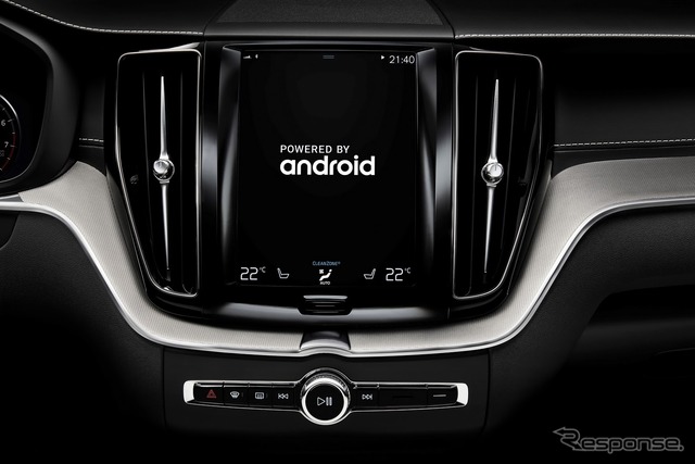 グーグルのAndroidとボルボのナビ画面