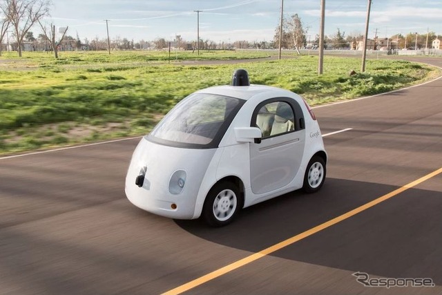グーグルが自社開発した自動運転車のプロトタイプ(資料画像)