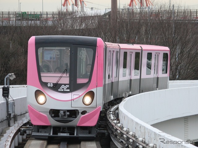 大阪市営地下鉄・ニュートラム各線は大阪市高速電軌が引き継ぐ。写真はニュートラム。
