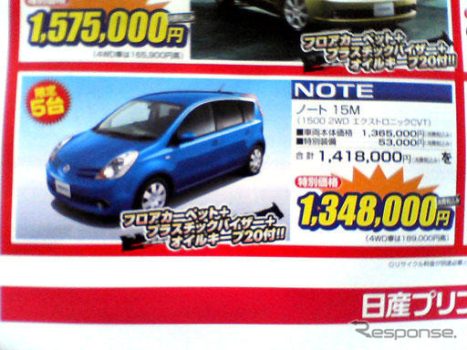 【明日の値引き情報】このプライスでこのコンパクト&軽を…記念の14万円引き