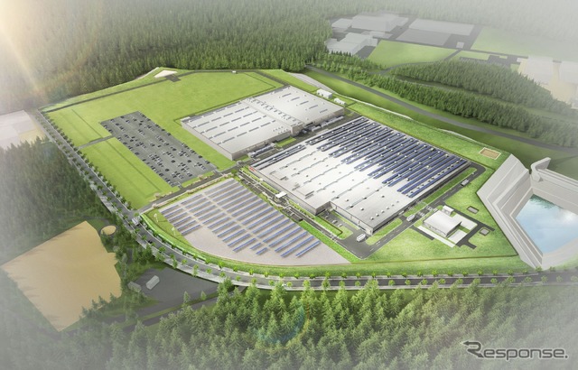 デンソー福島の新工場完成予想図