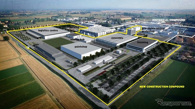 ランボルギーニのイタリア本社工場