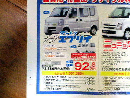 【新車値引き情報】軽自動車が16万円オトク