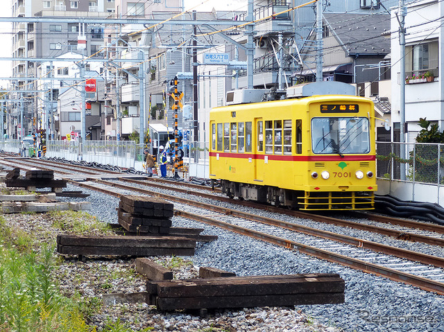 都電荒川線7000形の引退イベントが6月11日に行われる。写真は7000形の7001号。