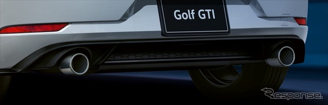 VW ゴルフGTI クロームツインエキゾーストパイプ