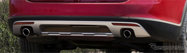 VW ゴルフ オールトラック アンダーガード付リヤバンパー/クロームツインエキゾーストパイプ