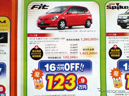 【海の日値引き情報】軽自動車&コンパクトカー大集合…18万円引き