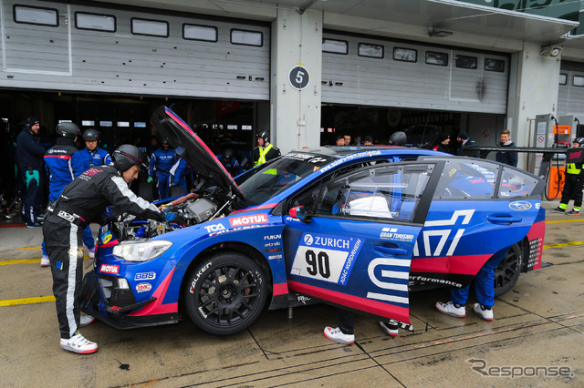 3連覇を目指すWRX STI（写真はクオリファイングレース時）。