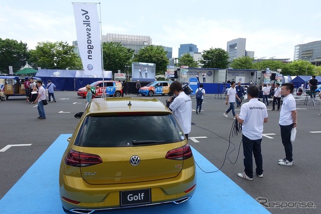 新型のゴルフの魅力も紹介された。フォルクスワーゲンにふれる、乗れる、好きになる。特別な2日間!「Volkswagen Day 2017」開催