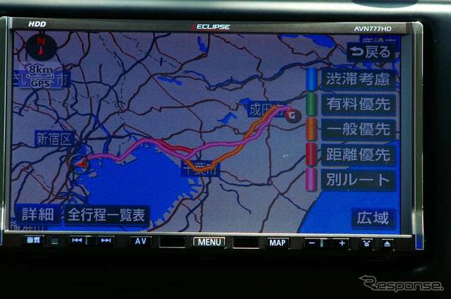 【最新カーナビ徹底ガイド2007夏】富士通テン AVN777HD…赤外線を利用してケータイと連携