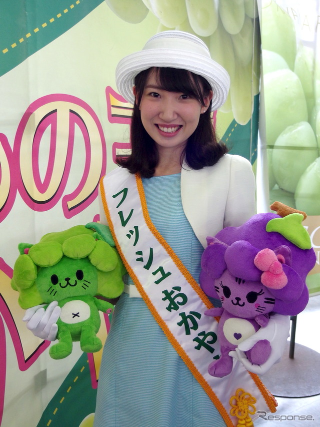 フレッシュおかやまキャンペーンスタッフの木曽紗由里さん