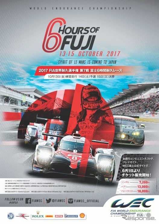 世界耐久選手権 第7戦 富士6時間耐久レース（参考画像）
