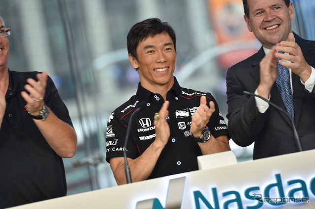 インディ500覇者となった佐藤琢磨がニューヨークを訪れた。