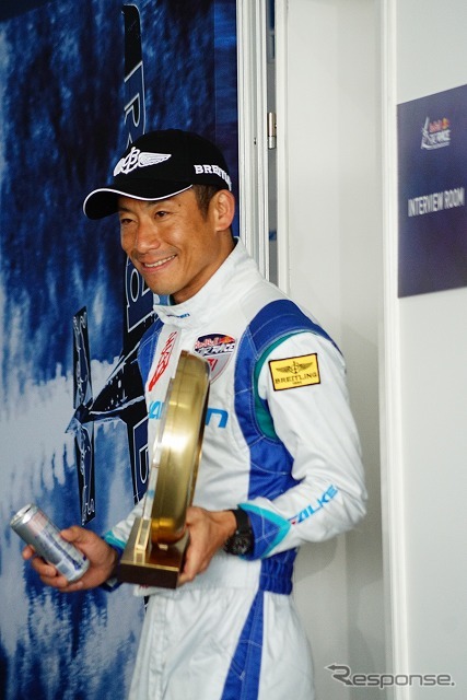 今シーズンは前大会のサンディエゴに続いて2回目、自身としては3度目の優勝を果たした室屋義秀選手。