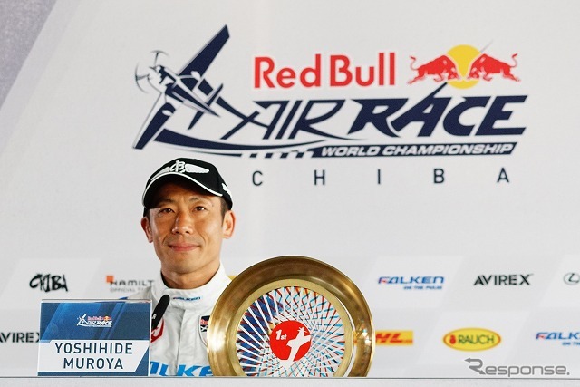 今シーズンは前大会のサンディエゴに続いて2回目、自身としては3度目の優勝を果たした室屋義秀選手。