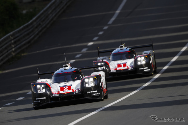 ポルシェは2台体制でトヨタの攻勢を受けとめる格好になる。