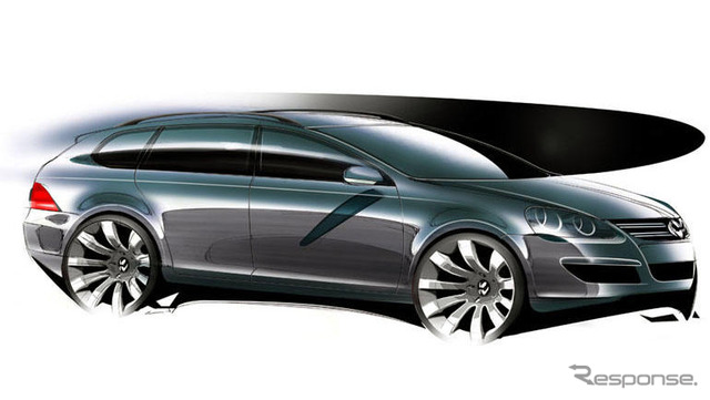 【VW ゴルフ ヴァリアント 日本発表】「見所」リアにあり