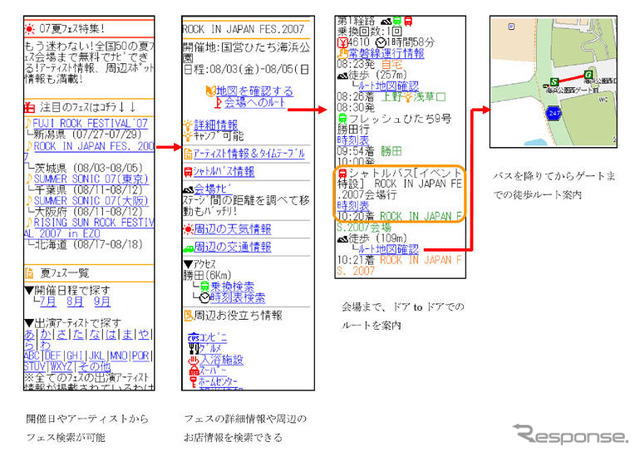 ナビタイム 夏フェス特集---フェスを検索、会場まで案内