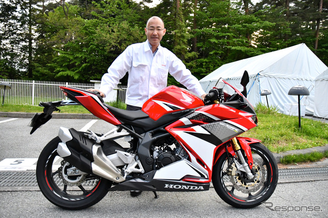 ホンダCBR250RR開発責任者、株式会社本田技術研究所 二輪R&Dセンター 河合健児さん。