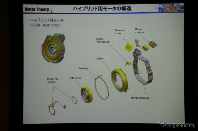 モーターを組み立てる…中学生EV教室