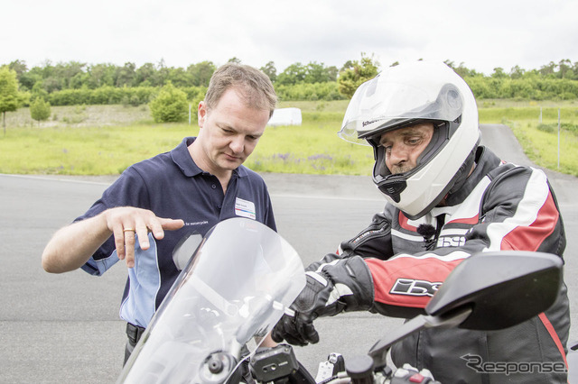 ボッシュ株式会社モーターサイクル・パワースポーツ部主催の報道向け技術説明会。