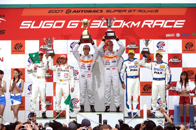 【SUPER GT 第5戦】NSXが表彰台を独占